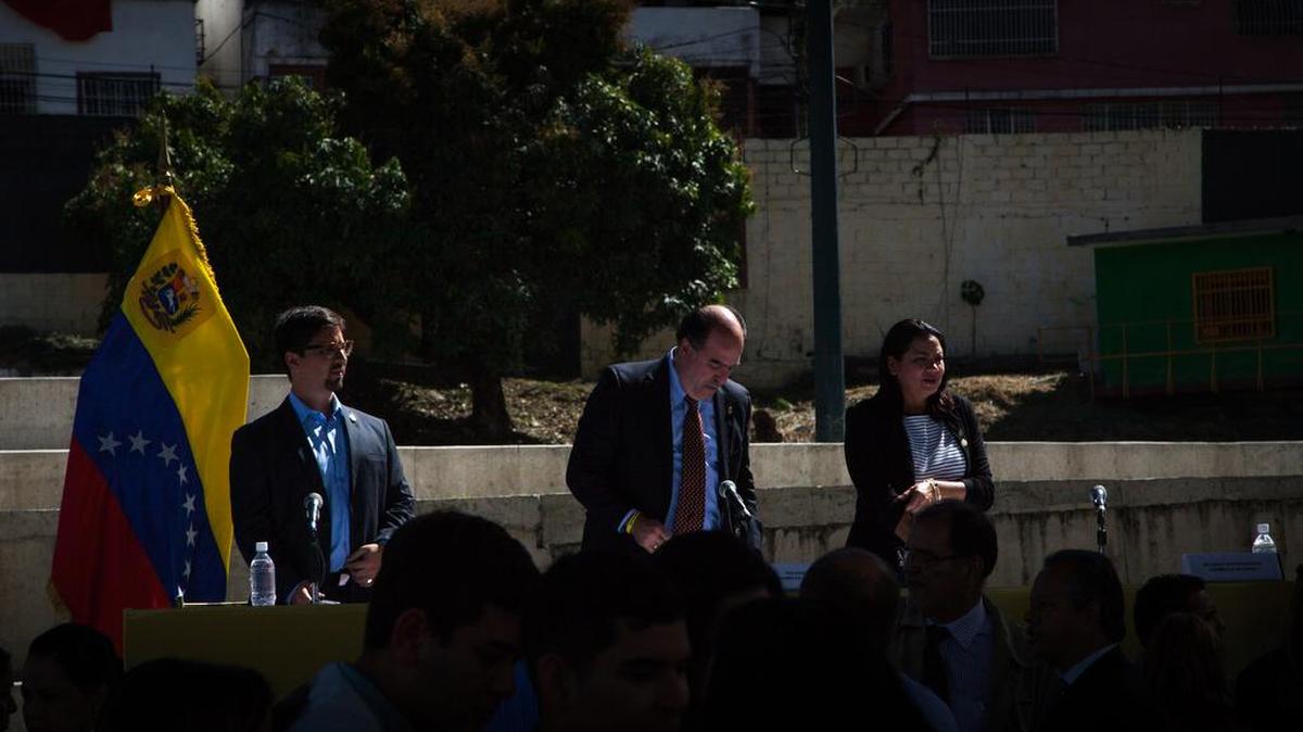 Julio Borges, presidente de la Asamblea Nacional, en una sesión en Caracas el 26 de enero del 2017.
