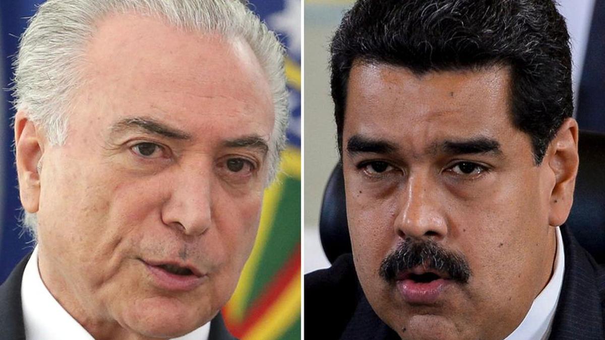 Michel Temer y Nicolás Maduro.