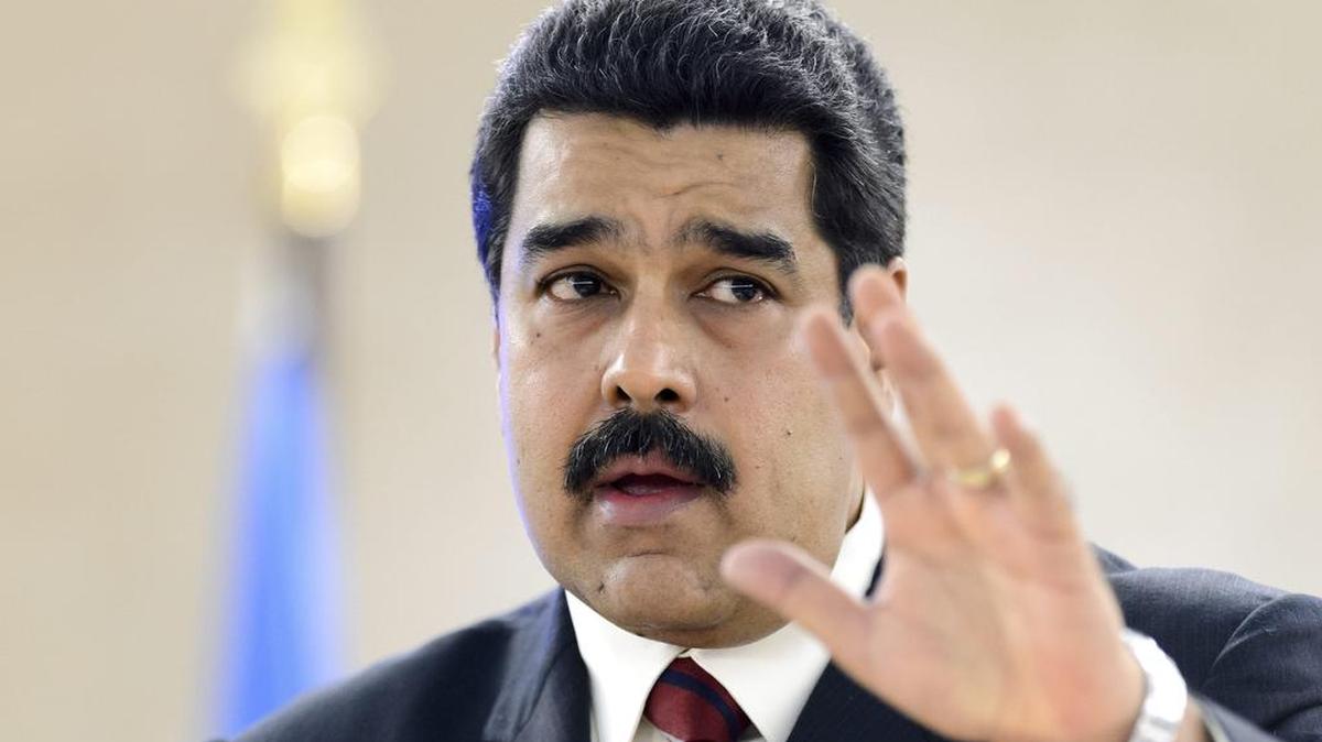 El presidente de Venezuela, Nicolás Maduro durante su intervención en el Consejo de Derechos Humanos de la ONU en Ginebra, Suiza hoy 12 de noviembre de 2015.