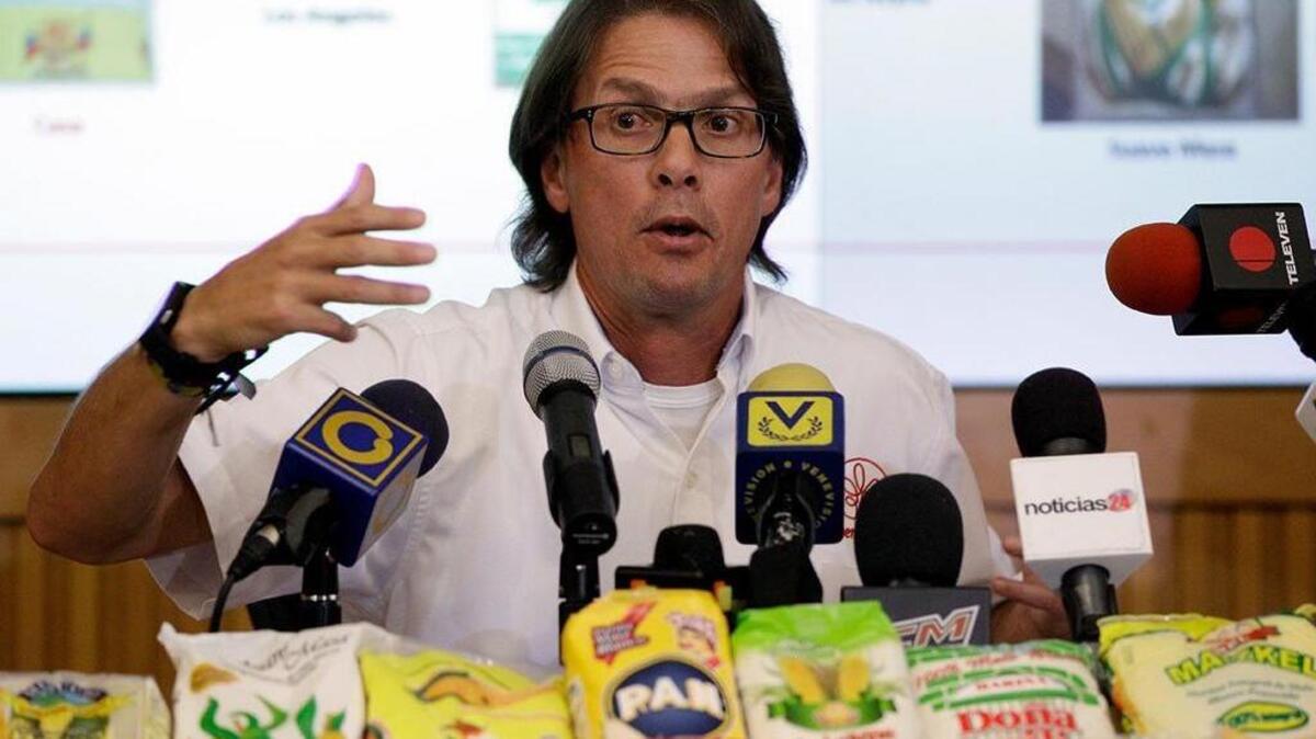 Lorenzo Mendoza, presidente de Empresas Polar, la mayor empresa de alimentos en Venezuela