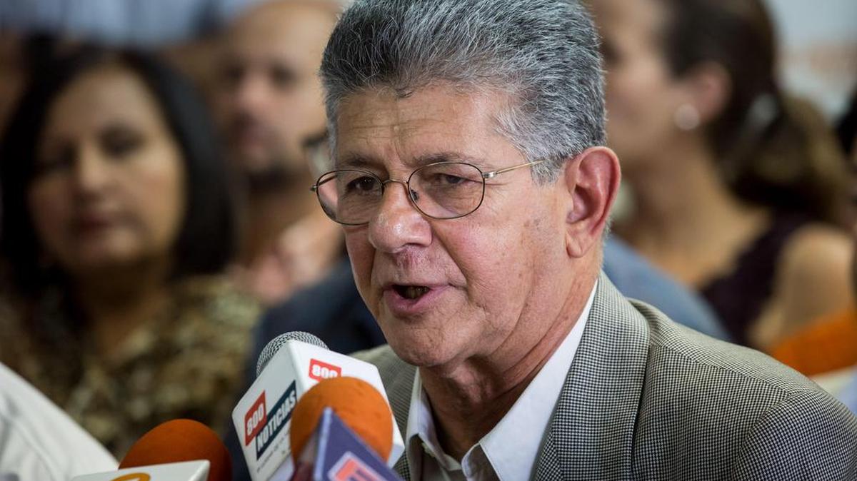 El presidente de la Asamblea Nacional, Henry Ramos Allup.