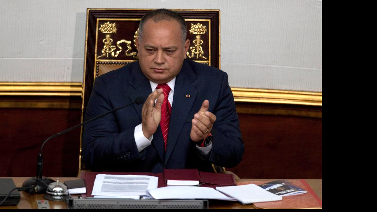 
El presidente del Parlamento de Venezuela, Diosdado Cabello, en una sesión del Congreso. Foto de archivo. 