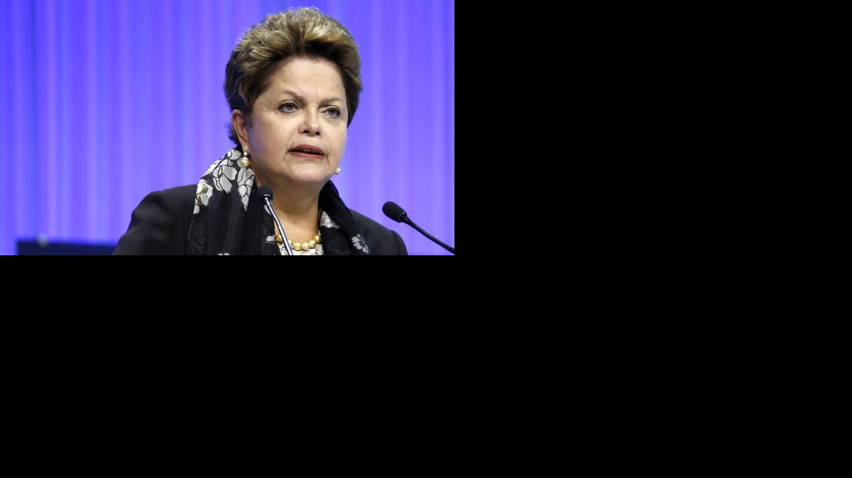 
La presidenta brasileña Dilma Rousseff participa en el Foro Económico Mundial (WEF, por sus siglas en inglés), el 24 de enero en Davos, Suiza. 
