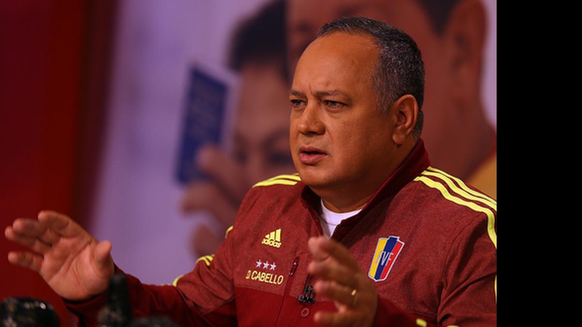 
Diosdado Cabello, presidente de la Asamblea Nacional de Venezuela, durante su programa “Con el mazo dando”. 
