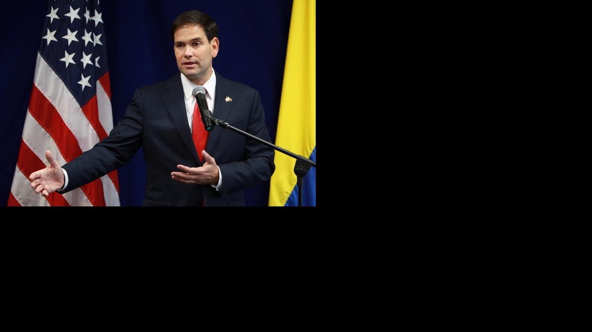
El senador republicano Marco Rubio durante una rueda de prensa el miércoles 7 de noviembre. 
