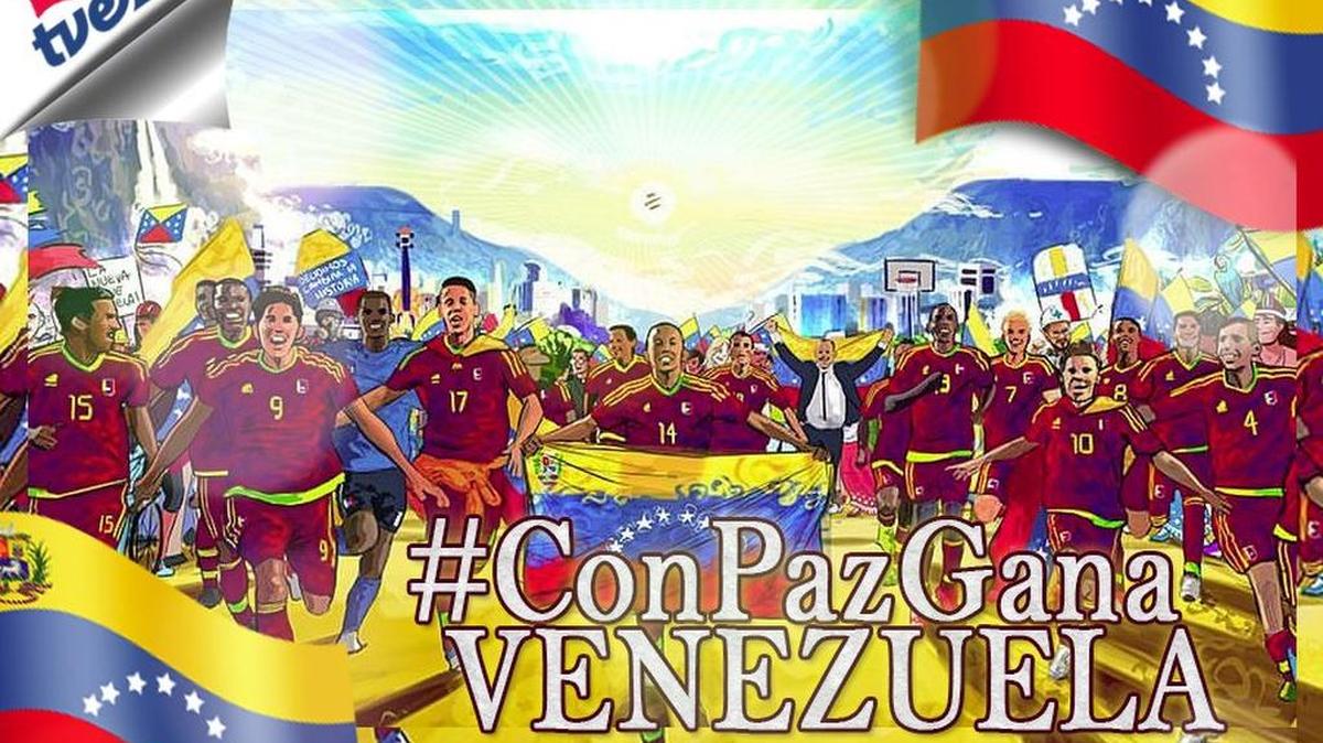 La imagen modificada y promovida por el canal venezolano Tves.