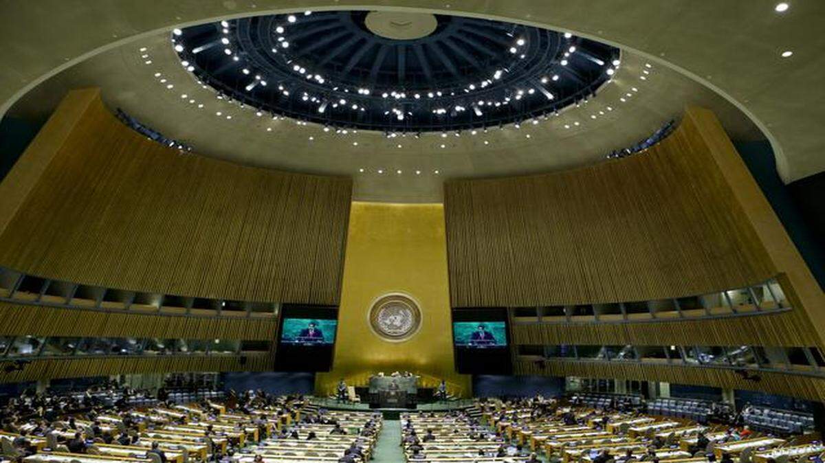 
El gobernante venezolano Nicolás Maduro durante su intervención ante el pleno de las Naciones Unidas el 24 de septiembre del 2014.
