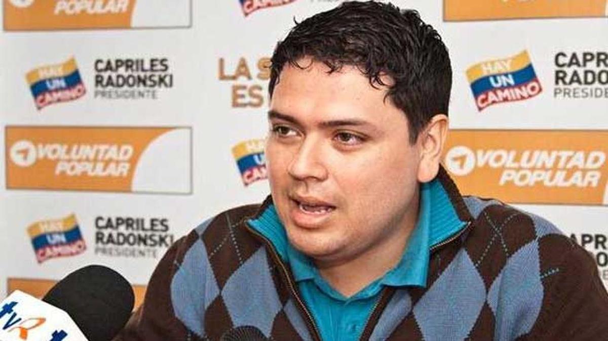 Foto de archivo de Rosmit Mantilla, dirigente opositor venezolano del partido Voluntad Popular.