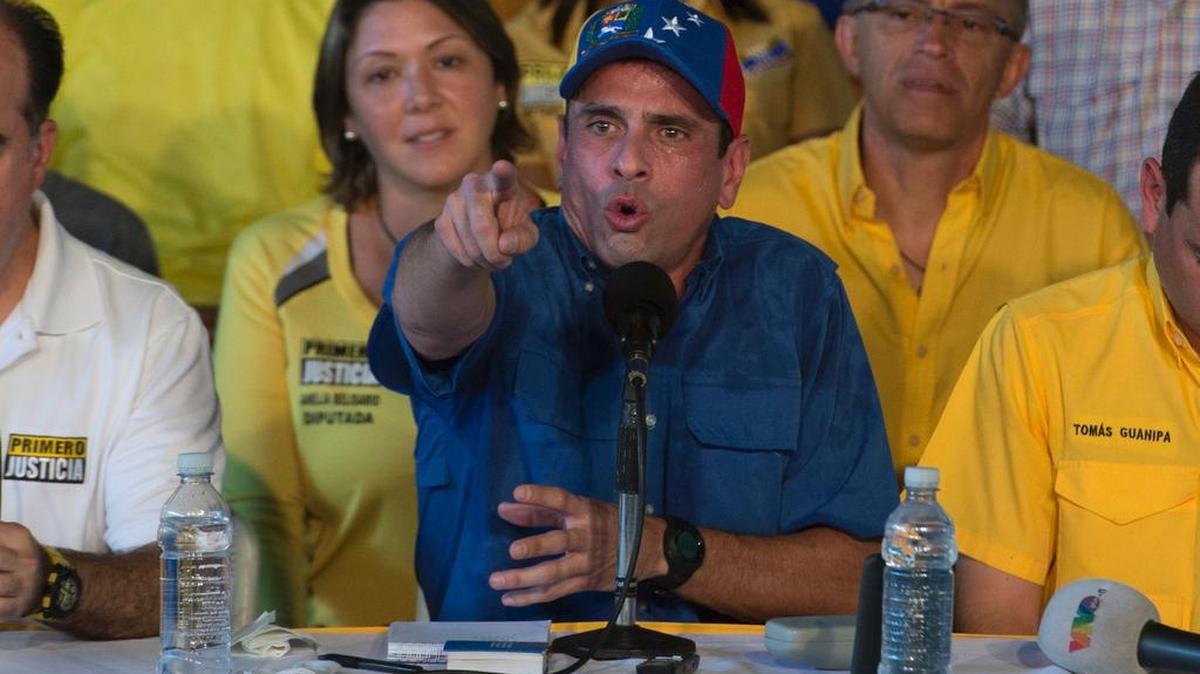 El opositor venezolano Henrique Capriles.