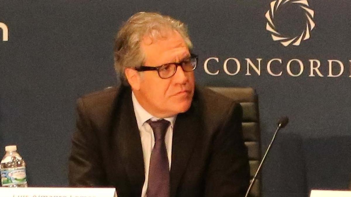 El secretario general de la Organización de Estados Americanos (OEA), Luis Almagro, asiste a la conferencia “Concordia 16” el 14 de mayo en el Miami Dade College.