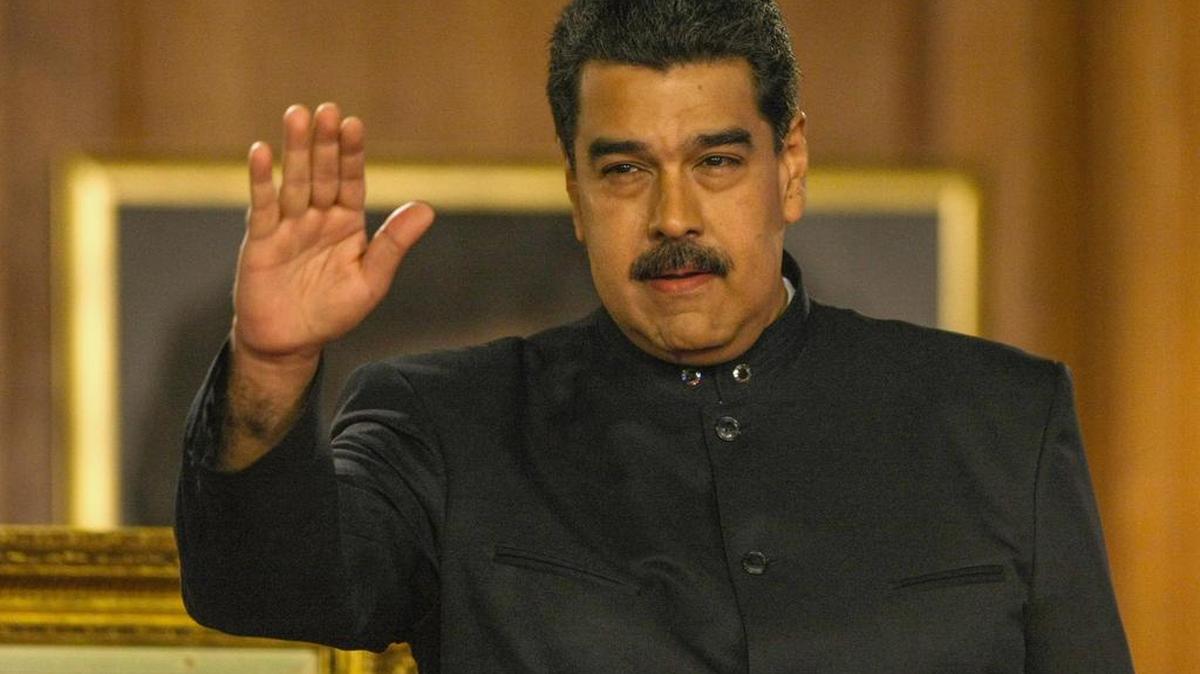 El presidente de Venezuela, Nicolás Maduro, habla durante rueda de prensa con corresponsales internacionales el jueves 22 de junio de 2017, en Caracas, Venezuela.