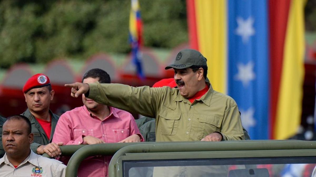 El presidente Nicolás Maduro durante un acto en Caracas el 13 de abril del 2018.