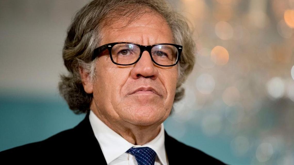 Luis Almagro, secretario general de la Organización de Estados Americanos, en el Departamento de Estados de EEUU, el 13 de octubre.