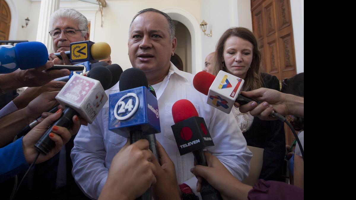 
El presidente de la Asamblea Nacional de Venezuela Diosdado Cabello.
