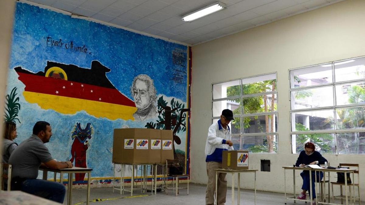 Un centro de votación en Caracas el domingo 10 de diciembre.