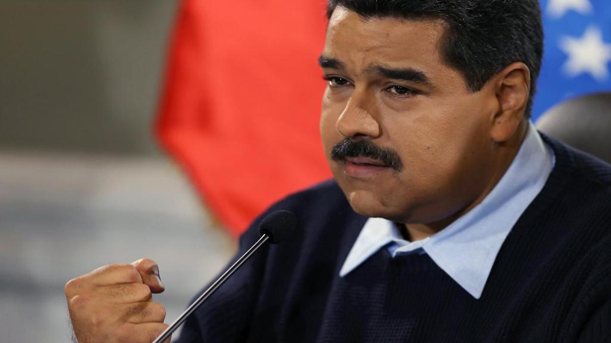
El presidente venezolano Nicolás Maduro en una reunión en Miraflores. 
