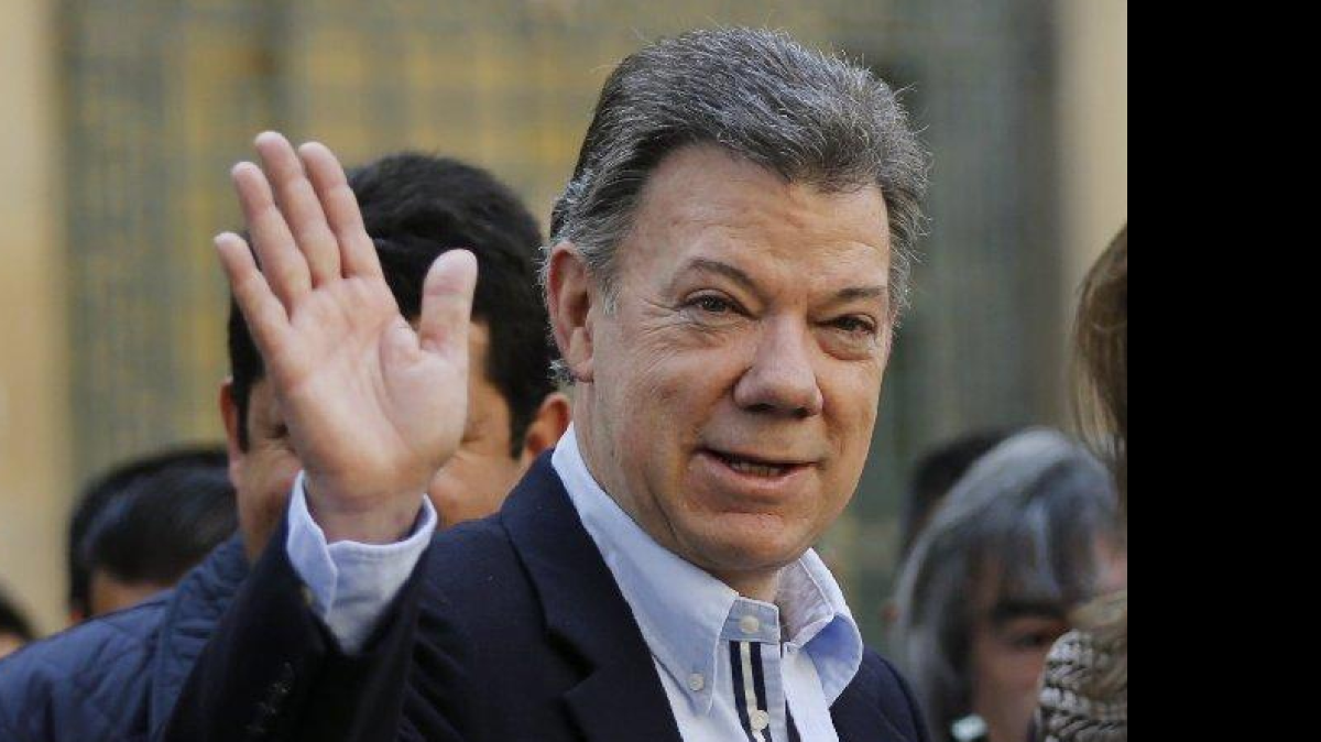El presidente de Colombia Juan Manuel Santos.