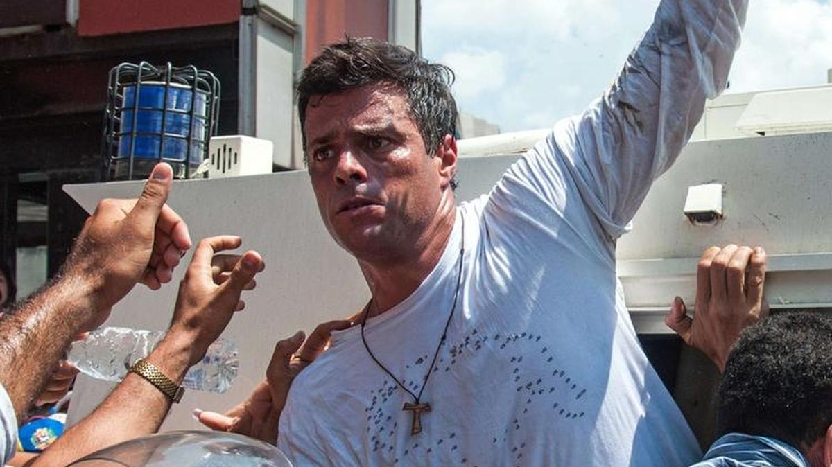 El dirigente opositor Leopoldo López se encuentra preso desde las protestas de febrero en Venezuela.