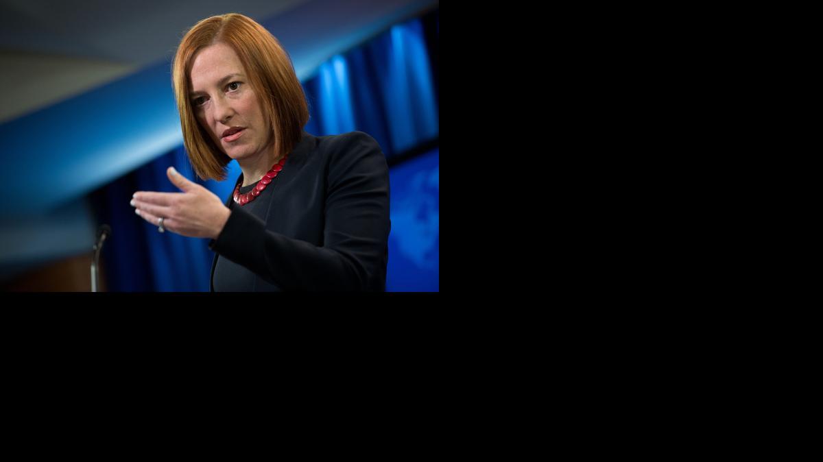 
Jen Psaki, portavoz del Departamento de Estado de EEUU, en una conferencia de prensa en marzo del 2014. 
