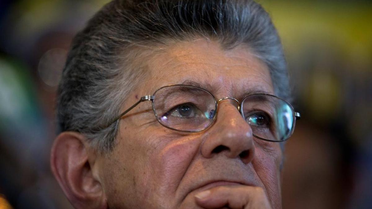 Henry Ramos Allup, secretario general del partido Acción Demócratica y diputado a la Asamblea Nacional, en una imagen del 26 de noviembre.