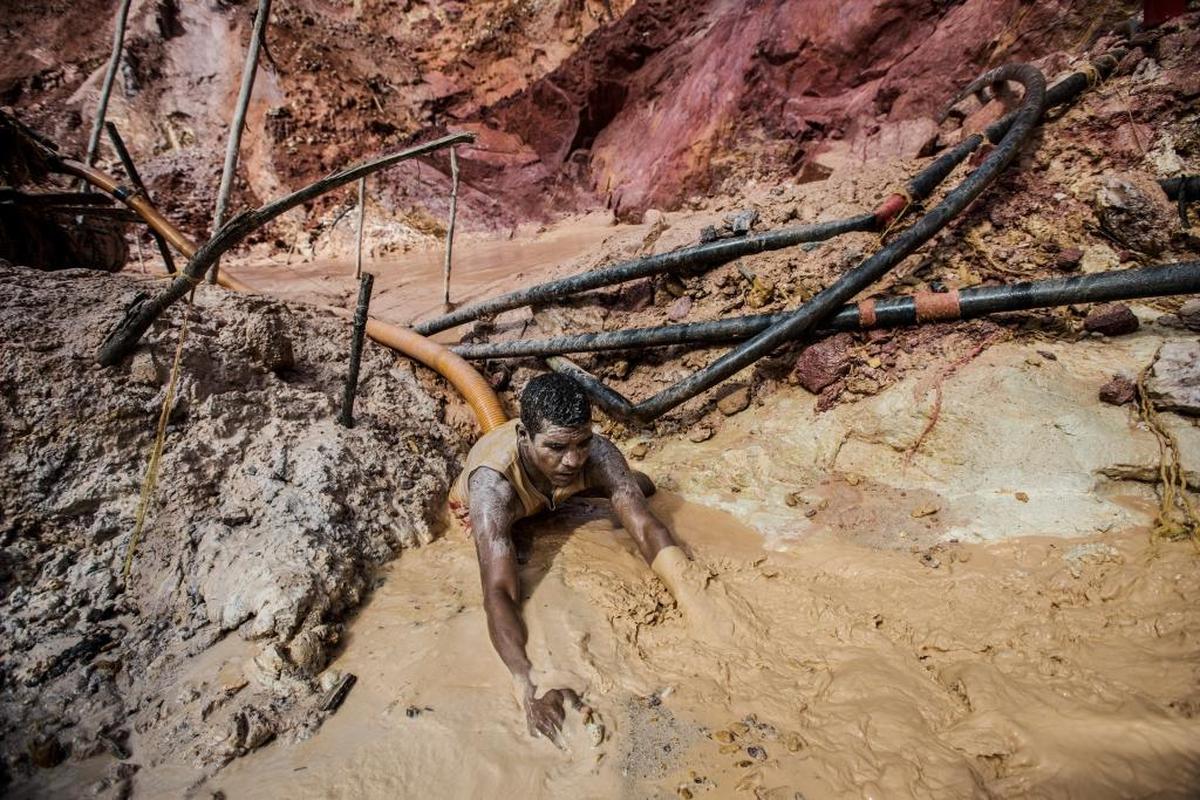 Pools of water from the mines are the perfect breeding ground for the mosquitoes that transmit malaria to miners.