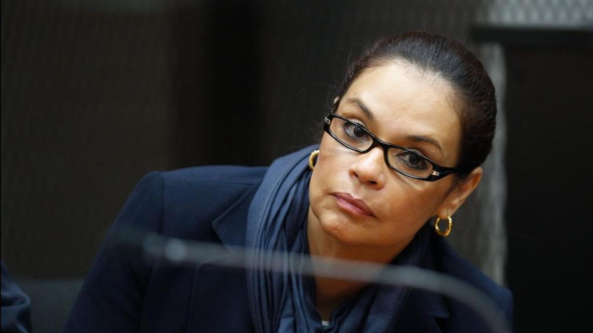 
La ex vicepresidente de Guatemala, Roxana Baldetti, durante una audiencia en un tribunal de Ciudad de Guatemala, en agosto del 2015. 


