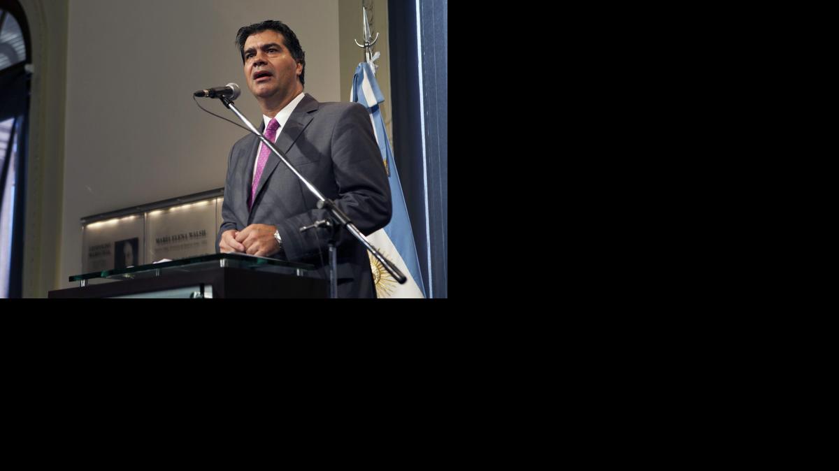 
Jorge Capitanich, jefe de Gabinete durante el último Gobierno de Cristina Fernández. 
