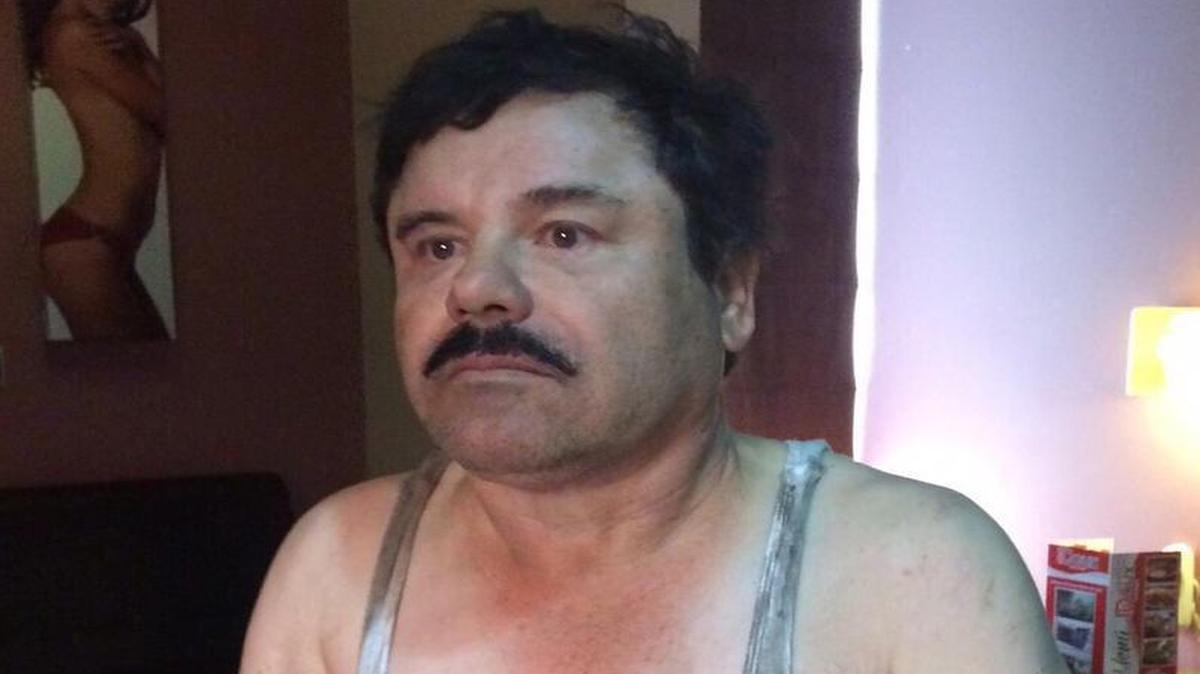 Primera imagen del narcotraficante Joaquín “El Chapo” Guzmán filtrada a medios locales el viernes 8 de enero de 2016, tras su recaptura en la ciudad de Los Mochis, Sinaloa (México).