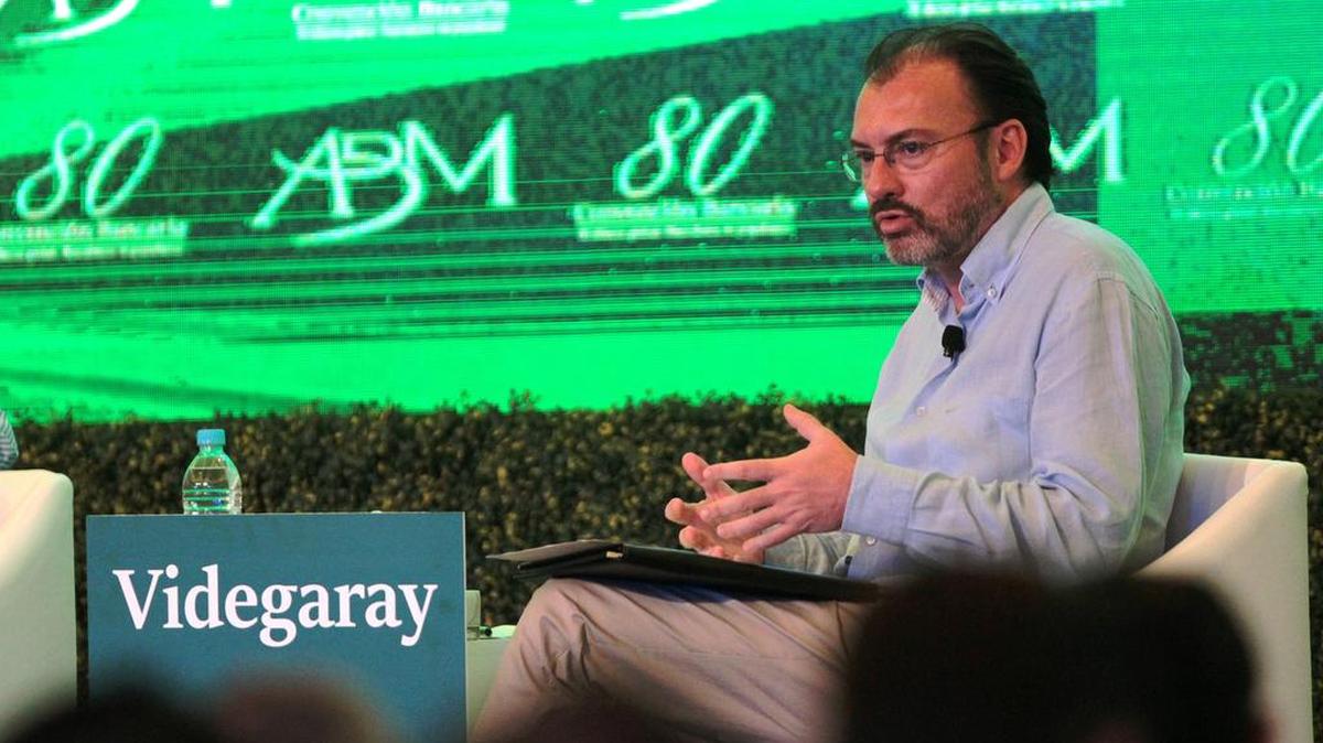 El canciller de México, Luis Videgaray, habla durante una conferencia el jueves 23 de marzo de 2017, en el marco de la 80 reunión anual de la Asociación de Bancos de México (ABM), en el puerto de Acapulco, México.