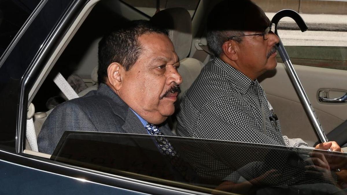 El ex coronel salvadoreño Inocente Orlando Montano, tras asistir a un corte federal en Boston, en el 2013.