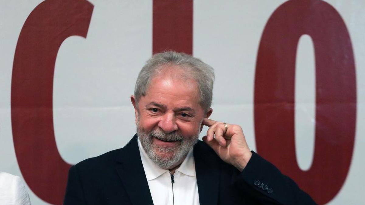 El ex presidente de Brasil, Luiz Inacio Lula da Silva, en un seminario educativo en Brasilia el 9 de octubre de 2017.
