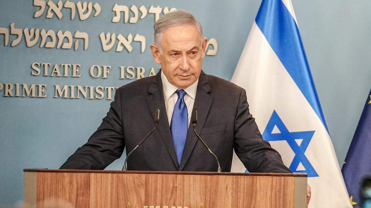17 de marzo de 2024, Israel, Jerusalén: El Canciller Federal Olaf Scholz (no aparece en la foto) y Benjamin Netanyahu, Primer Ministro de Israel, dan un comunicado de prensa.