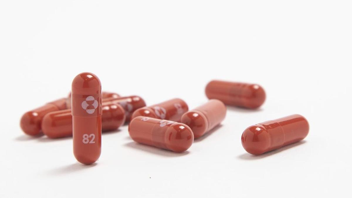 ARCHIVO - Foto sin fecha distribuida por Merck & Co. que muestra su nueva píldora contra el COVID-19. (Merck & Co. via AP, Archivo)