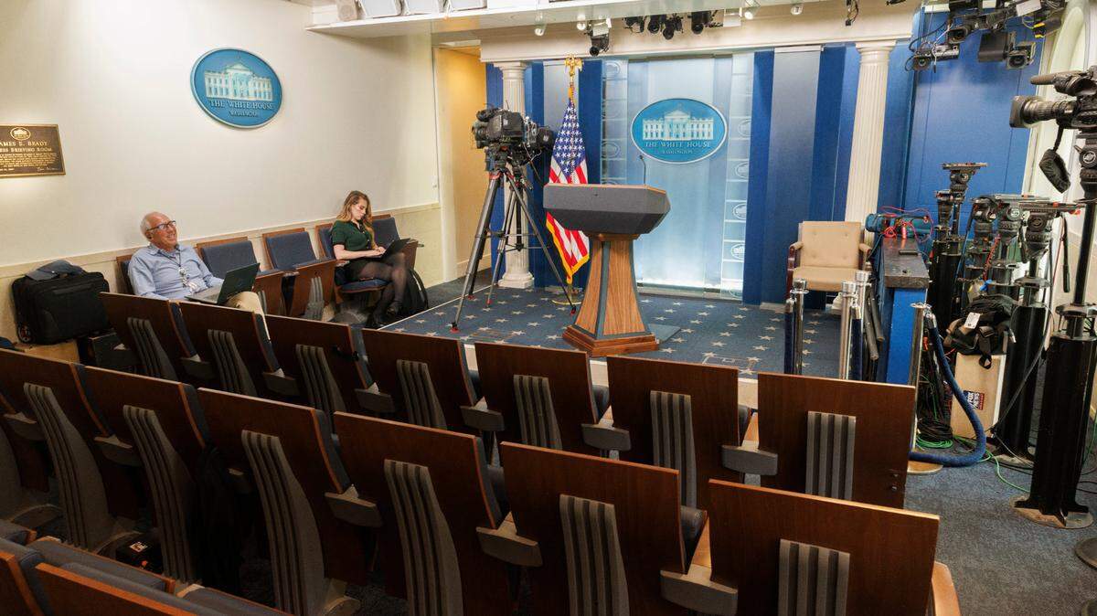 La Sala de Prensa James Brady de la Casa Blanca en Washington D. C., el lunes 31 de marzo de 2025.