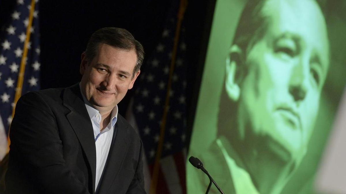 El aspirante a la candidatura republicana para la presidencia Ted Cruz se dirige a sus simpatizantes en Las Vegas (Estados Unidos) ayer, 23 de febrero de 2016.
