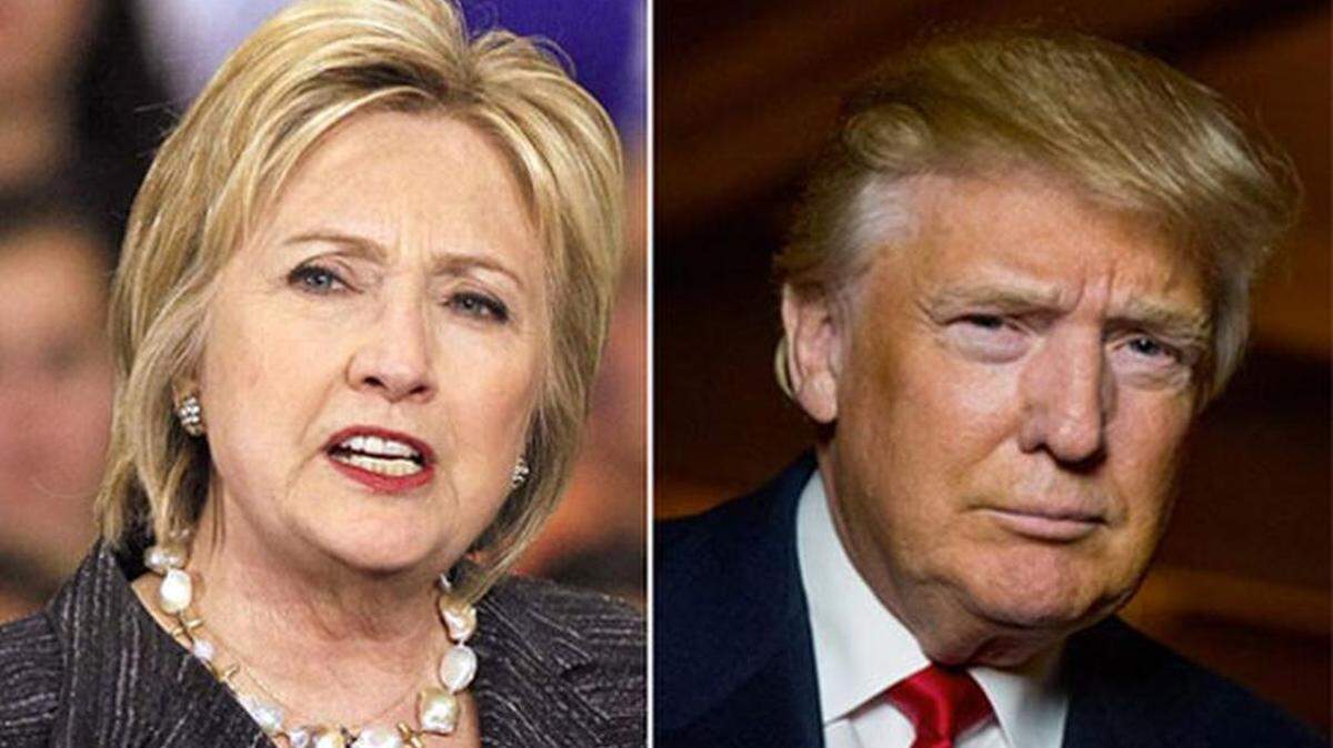 Hillary Clinton, Donald Trump. AP
