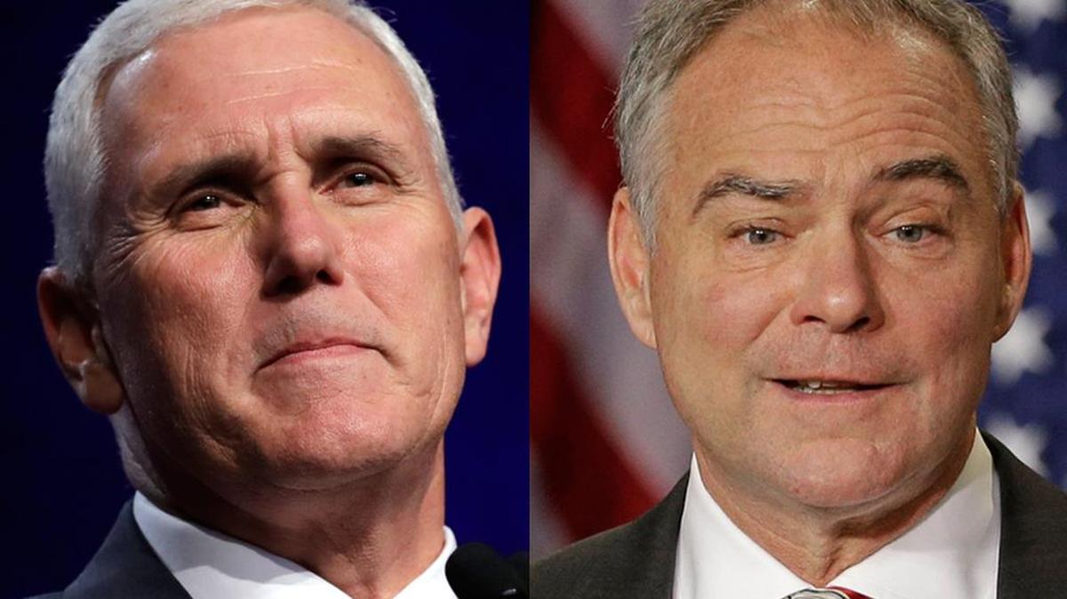 Mike Pence y Tim Kaine.