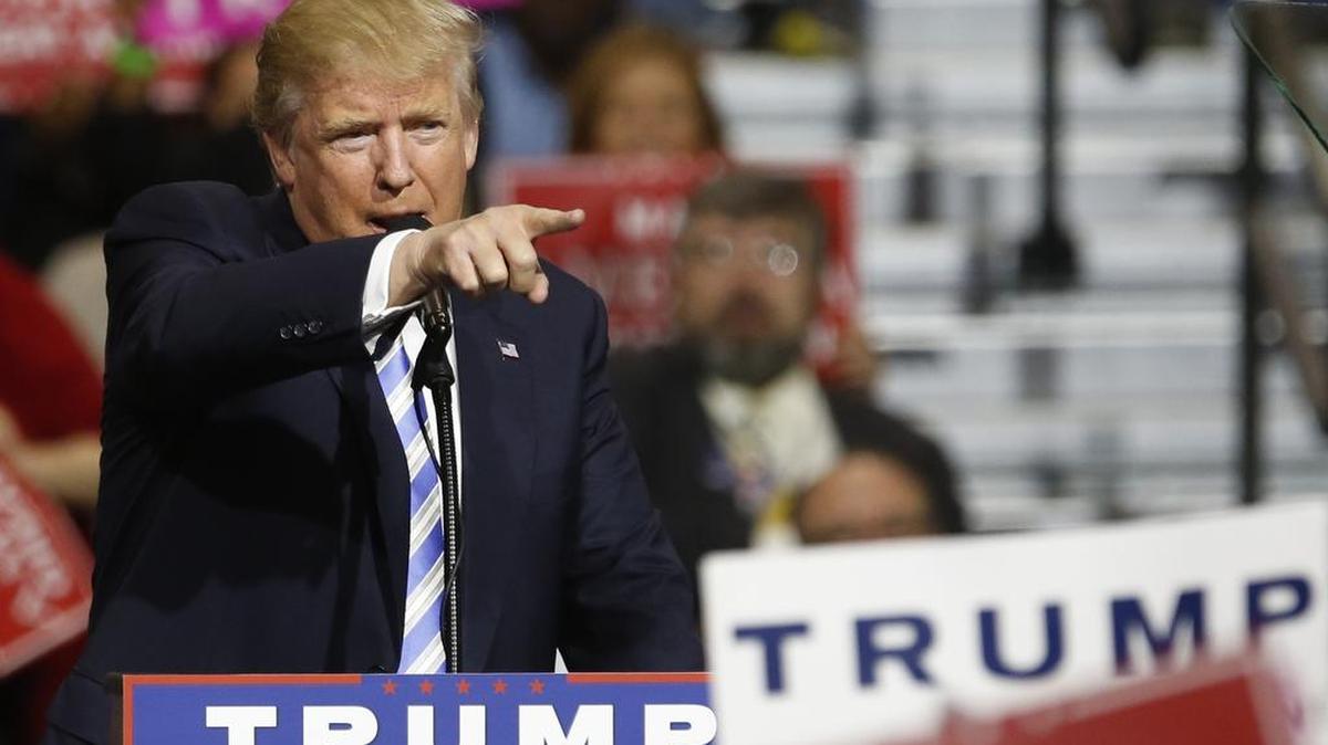 El candidato republicano a la Casa Blanca, Donald Trump durante un acto electoral en Cleveland, Ohio el 22 de octubre.