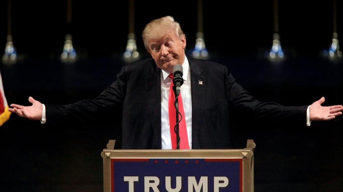 El candidato republicano, Donald Trump durante un acto de campaña en Las Vegas.