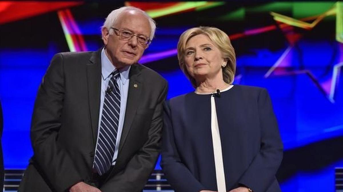 Bernie Sanders y Hillary Clinton.