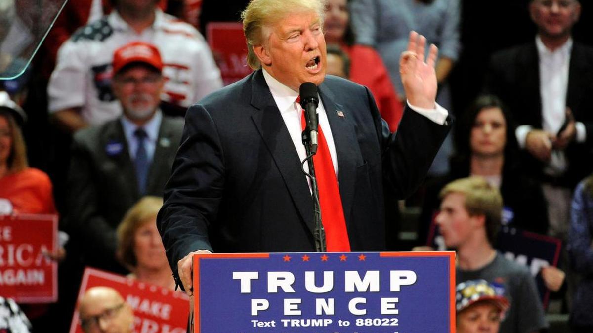 El candidato republicano a la presidencia Donald Trump.