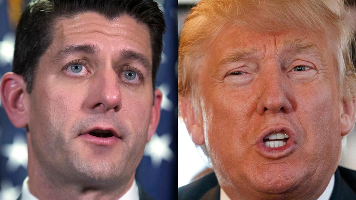 Paul Ryan y Donald Trump