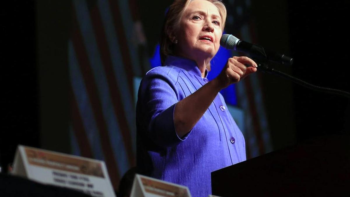 Hillary Clinton durante un acto de campaña en Chicago, Illinois.