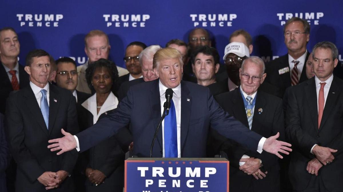 El candidato republicano a la Casa Blanca Donald Trump durante un acto electoral en Washington, DC el 16 de septiembre de 2016.