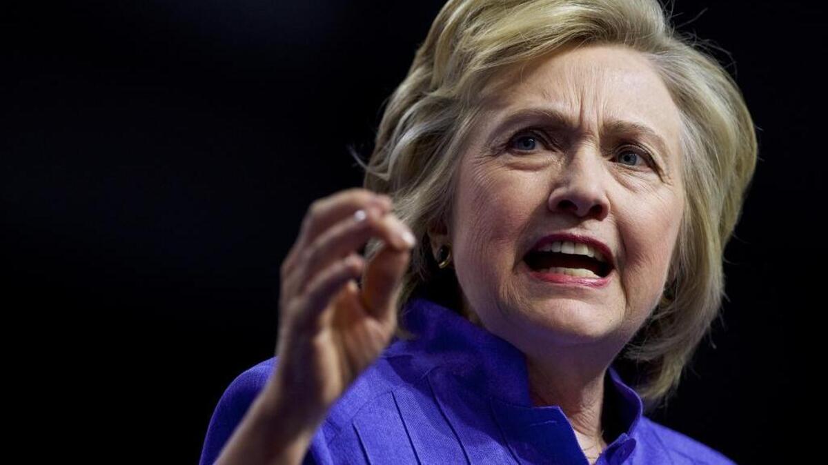 La candidata presidencial demócrata Hillary Clinton durante un acto de campaña el lunes en Scranton, Pennsylvania.