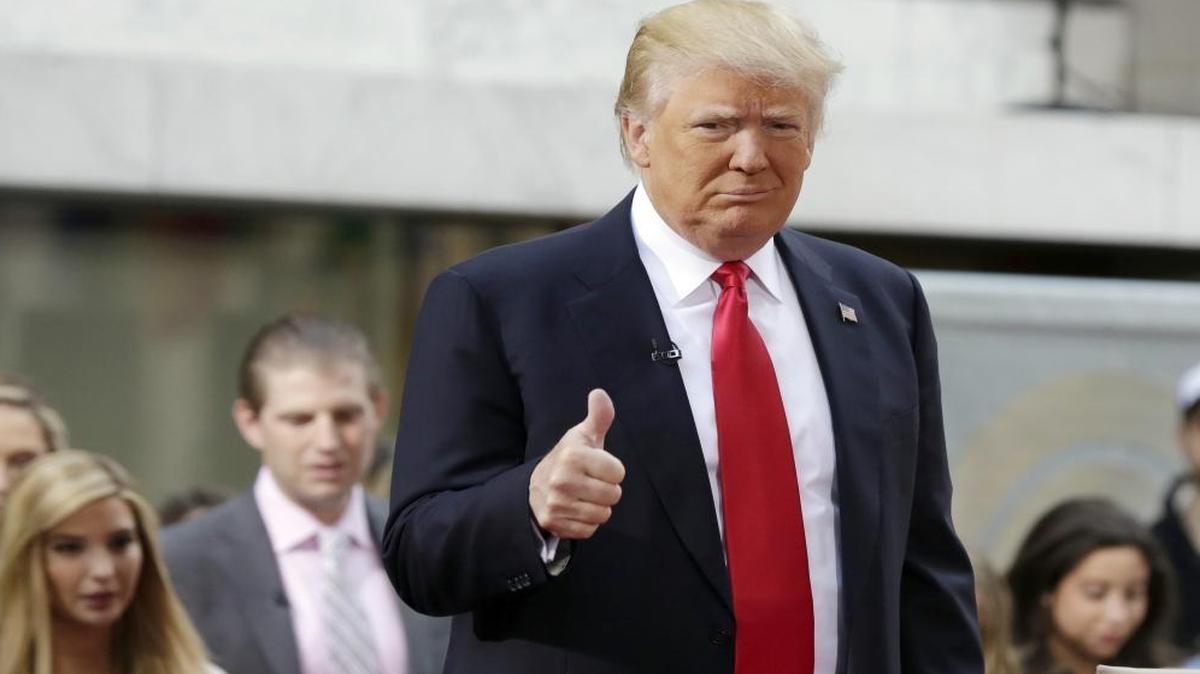 El candidato republicano Donald Trump durante una aparición en el programa NBC Today, este jueves 21 de abril en Nueva York. 