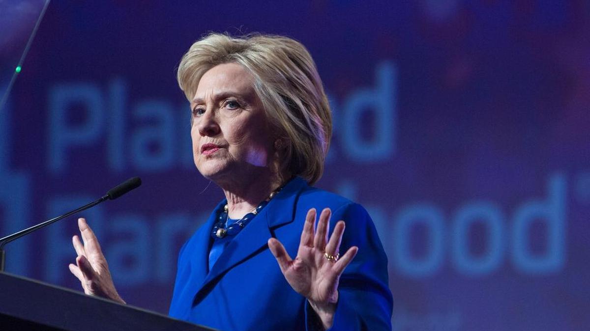 La virtual candidata presidencial demócrata, Hillary Clinton.
