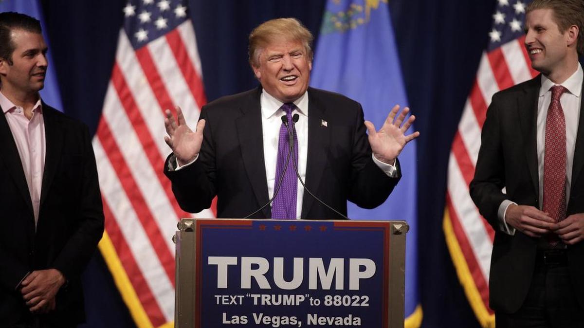 El precandidato presidencial republicano Donald Trump.