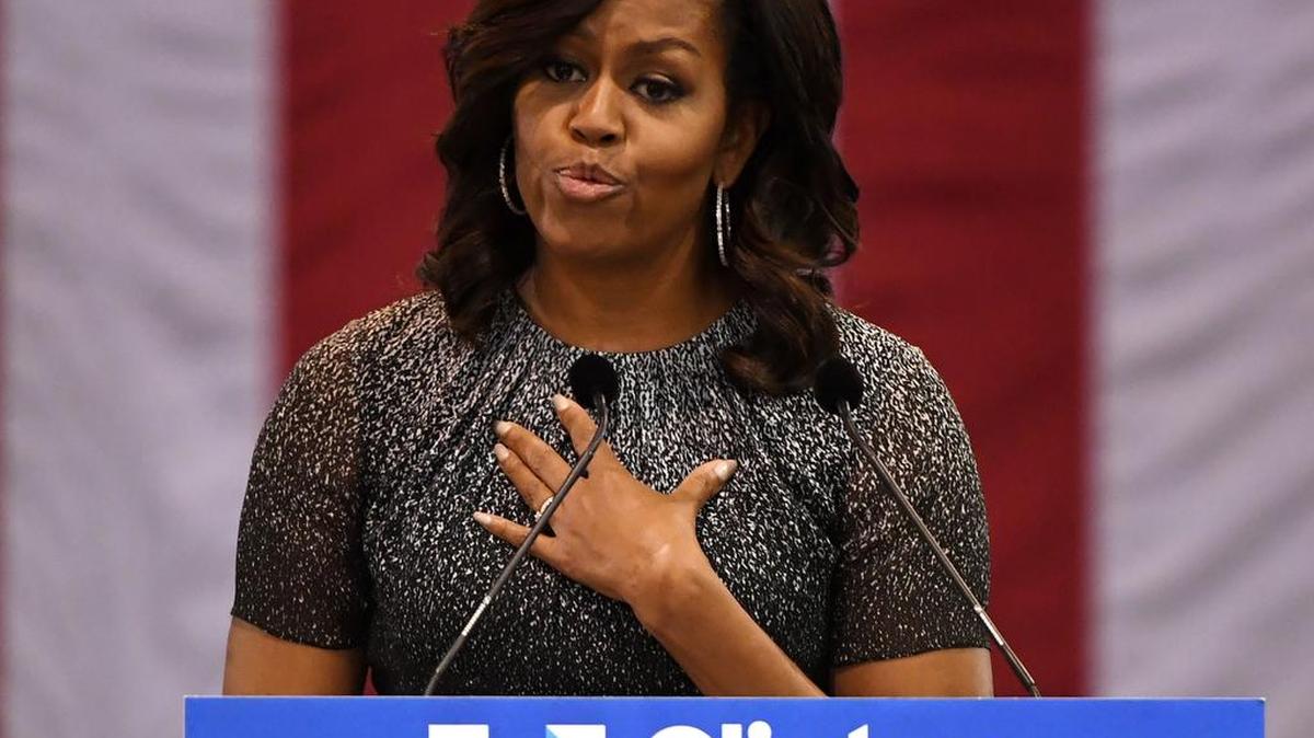 La primera dama de Estados Unidos, Michelle Obama en un evento de campaña en Arizona el 20 de octubre de 2016.