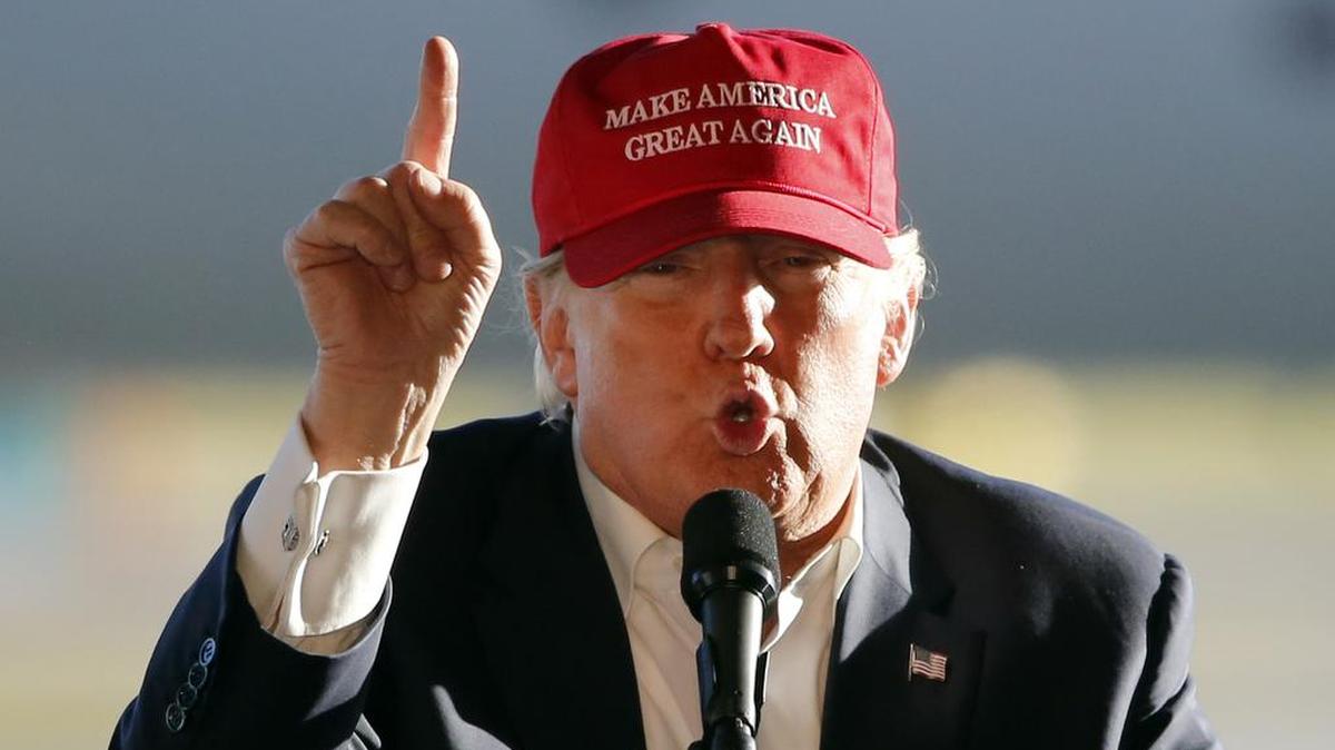 El candidato republicano Donald Trump en Minneapolis.